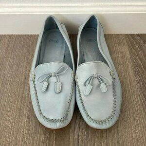 Coach Light Blue Loafers, Size 9.5